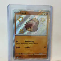 Nacli Shiny Rare Pokemon TCG Paldean Fates 176/091 - Image 1