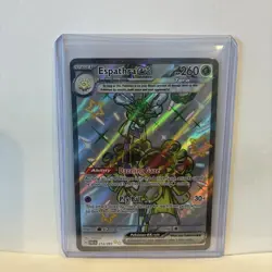 💥 Pokemon TCG Espathra EX Paldean Fates 214/091 Holo Shiny Ultra Rare - Image 1