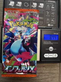Heavy 8.44g Pokemon Sealed Inferno X Japanese Booster Pack - Image 1