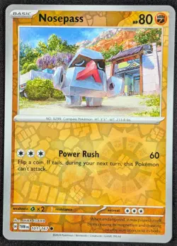 Nosepass 2024 Twilight Masquerade Reverse Holo Pokemon Card 101/167 (NM) - Image 1