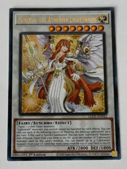 Yu-Gi-Oh! Minerva, the Athenian Lightsworn (LEDE-EN043) - Ultra Rare - Image 1
