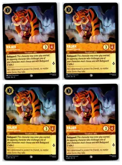#6 Rajah - Devoted Protector PLAYSET x4 Disney Lorcana Whispers in the Well 4x - Image 1