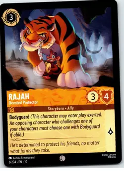 #6 Rajah - Devoted Protector PLAYSET x4 Disney Lorcana Whispers in the Well 4x - Image 2