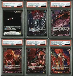 PSA 10 One Piece God Pack 6 Card Japanese Holo OP13 Five Old Saints Parallel - Image 1