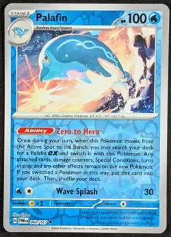 Palafin 2024 Twilight Masquerade Reverse Holo Pokemon Card 060/167 (NM) - Image 1