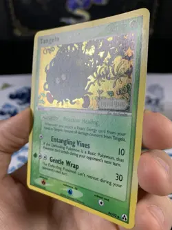 Pokemon Card Ex Legend Maker Tangela 44/92 2006 Reverse Stamped Holo - Image 3