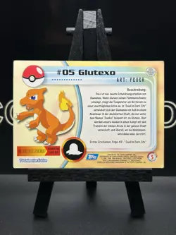 Charmeleon #05 - BLUE Logo - Regular - SERIES 1 - TOPPS POKEMON CARD - German LP - Image 5