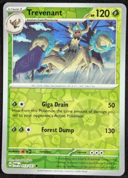 Trevenant 2024 Twilight Masquerade Reverse Holo Pokemon Card 013/167 (NM) - Image 1