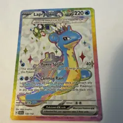 Lapras EX 158/142 Full Art Ultra Stellar Crown SCR Pokemon Card NM - Image 1
