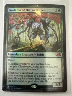 MTG Kodama of the West Tree Kamigawa: Neon Dynasty Foil NM Condition - Image 1