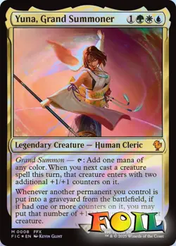 Yuna Grand Summoner 0008 MTG Commander FINAL FANTASY Mythic NP Foil - Image 1
