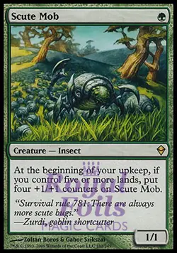 Scute Mob 1x FOIL ZEN MTG Zendikar Rare MINT green - Image 1