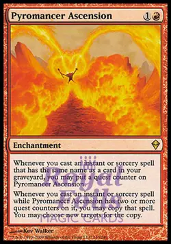 Pyromancer Ascension 1x FOIL ZEN MTG Zendikar Rare MINT red - Image 1