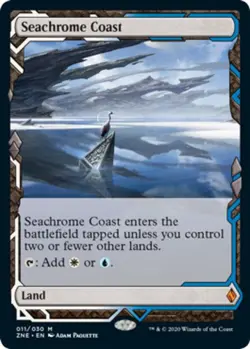 1x Seachrome Coast Light Play, English Zendikar Rising Expeditions MTG Magic - Image 1