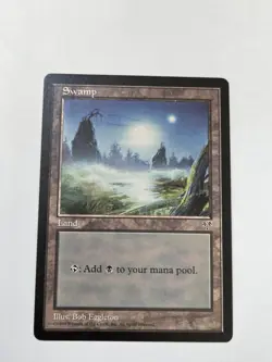 MTG - Mirage #312 Swamp (Foggy Night) - NM Vintage - Image 1