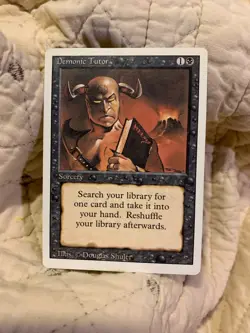 MTG Demonic Tutor 3rd Edition English Vintage "Hot" - Image 1