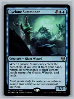 Magic MTG Media Promos Cyclone Summoner #052/285 Promo Foil TCG CCG - Image 1