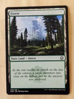 FOREST BASIC LAND-MTG: ADVENTURES IN THE FORGOTTEN REALMS-278/281 - Image 1