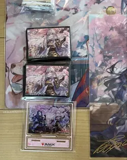 MTG Wandering Emperor cherry blossoms viewing Playmat Nurset&Wandering Emperor - Image 2