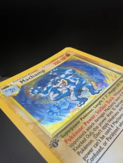 Pokemon TCG Machamp Base Set 8/102 1st Edition Holo Rare Card LP - Image 3