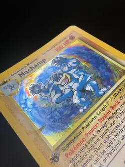 Pokemon TCG Machamp Base Set 8/102 1st Edition Holo Rare Card LP - Image 4