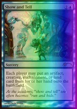 MTG Magic the Gathering Show and Tell (8/9) Judge Gift Cards 2013 LP FOIL - Image 1