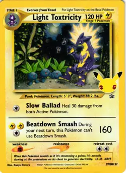 SWSH: Sword & Shield Promo Cards #SWSH137 Light Toxtricity - Image 1
