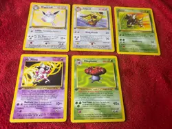 4 1st Edition Non Holo Wotc Pokemon Cards From Jungle Set 1999 Lp-Mp - Image 1