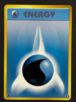 Pokemon Card Water Energy #5 Totodile Half Deck Neo Intro Pack - Image 1