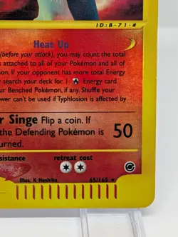 Typhlosion 65/165 Expedition E-Series Reverse Holo Rare Pokemon Card TCG MP - Image 5