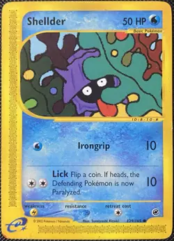 Shellder 129/165 Expedition Base Set Regular - Pokemon Card - Image 1