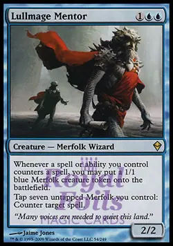 Lullmage Mentor 1x FOIL ZEN MTG Zendikar Rare MINT blue - Image 1