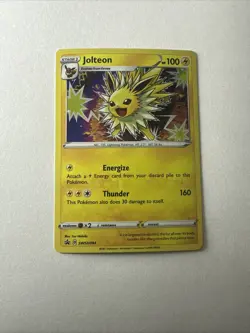 2021 SWSH Pokemon Card Jolteon Holo Promo Nintendo Sword Shield - Image 1