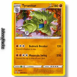 Tyranitar 088/189 - 2020 Darkness Ablaze Holo Rare Pokemon Card M/NM - Image 1