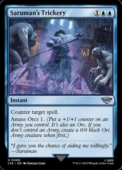 MTG Saruman's Trickery (68/883) The Lord of the Rings Tales of Middle-earth NM - Image 1