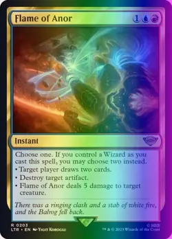 MTG Flame of Anor (203/511) The Lord of the Rings Tales of Middle-earth NM FOIL - Image 1