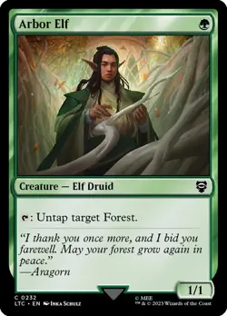 Arbor Elf (232/597) The Lord of the Rings Tales of Middle-earth Commander LP - Image 1
