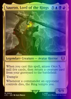 Sauron, Lord of the Rings (4/626) LTC NM FOIL - Image 1