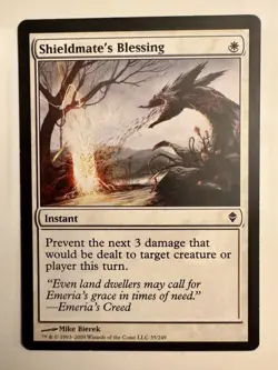 Shieldmate's Blessing (035) Zendikar ZEN MTG Magic - Image 1