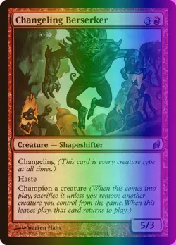 MTG Magic the Gathering Changeling Berserker (160/312) Lorwyn LP FOIL - Image 1