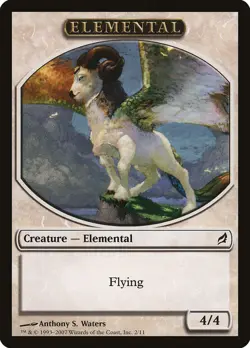 MTG Magic the Gathering Token - Elemental (2/312) Lorwyn LP - Image 1
