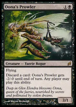 MTG Magic the Gathering Oona's Prowler (133/312) Lorwyn LP - Image 1