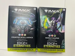 MTG Edge Of Eternities World Shaper Counter Intelligence (2) Commander Deck Lot - Image 1