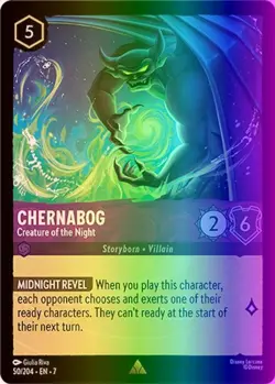 Chernabog - Creature of the Night (50/224) Ch. 07 Archazia's Island NM FOIL - Image 1