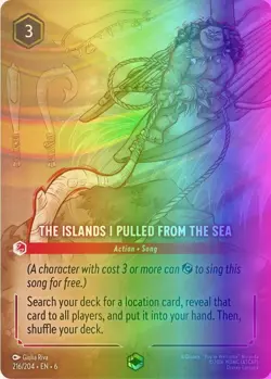 The Islands I Pulled From The Sea (216/222) lrc6 NM FOIL- Enchanted - Image 1