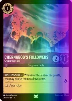 Chernabog's Followers - Creatures of Evil (36/228) Into the Inklands NM FOIL - Image 1