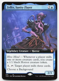 Zellix Sanity Flayer (Extended Art) 619 Commanders Legends Baldur's Gate - MTG - Image 1