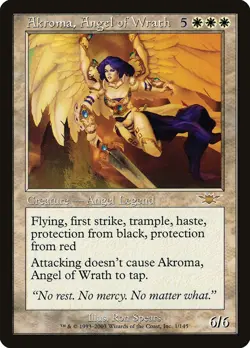 MTG Magic the Gathering Akroma, Angel of Wrath (1/145) Legions MP - Image 1