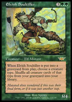 MTG Magic the Gathering Elvish Soultiller (124/145) Legions HP - Image 1
