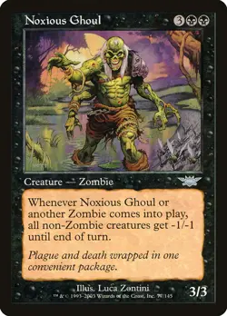 MTG Magic the Gathering Noxious Ghoul (77/145) Legions MP - Image 1